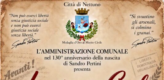 “La signora Carla”, a Nettuno un omaggio a Sandro Pertini nel 130° anniversario della nascita