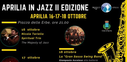 Aprilia in Jazz, dal 16 al 18 ottobre tre serate sotto le stelle in Piazza delle Erbe
