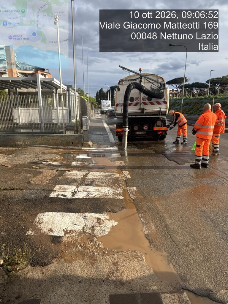Pioggia straordinaria a Nettuno. Interventi e conta dei danni 1 Pioggia straordinaria a Nettuno. Interventi e conta dei danni 1