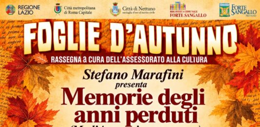 Nettuno, domenica 18 “Memorie degli anni perduti”: a Forte Sangallo la presentazione del libro di Stefano Marafini