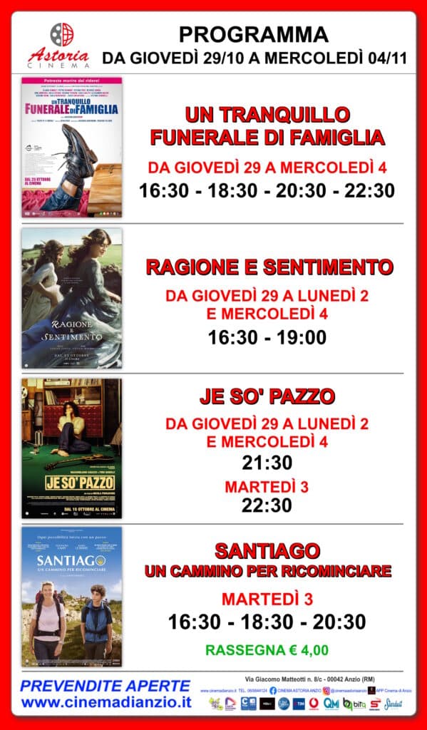 Cinema Astoria Anzio, i film in programma dal 29/10 al 4/11 3