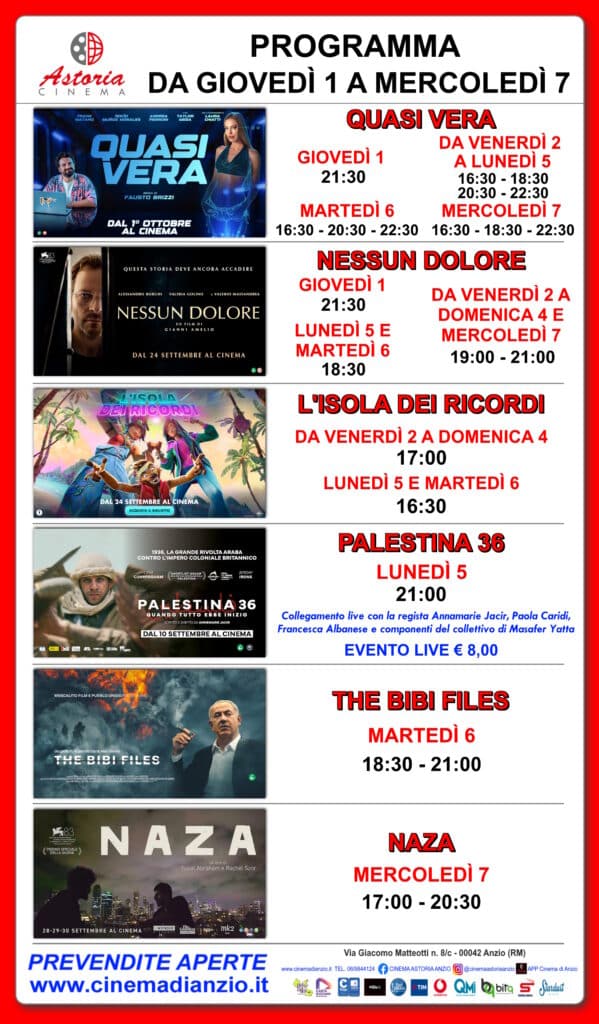 Cinema Astoria Anzio, i film in programma fino mercoledì 7 ottobre 3