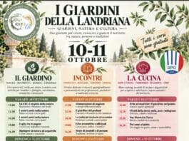 Il 10 e 11 ottobre ai Giardini della Landriana due giornate dedicate a cucina, formazione, natura, benessere, creatività e territorio