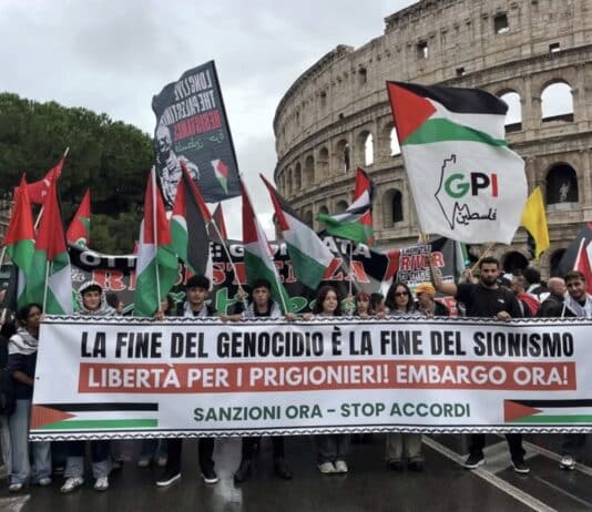 In migliaia in piazza a Roma per chiedere la fine del genocidio a Gaza