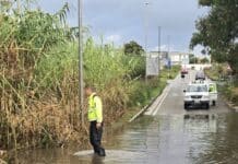 Anzio, maltempo chiusa via dell’Armellino